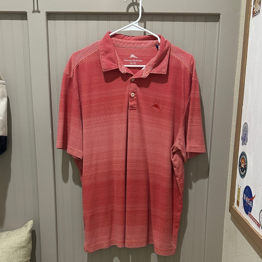 Tommy Bahama Men's Red Polo Shirt